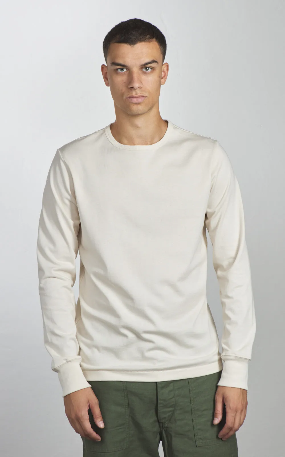 Merz b. Schwanen 2M15LS Vintage Machine Refined Longsleeve Nature sold by Cultizm product image thumbnail 2