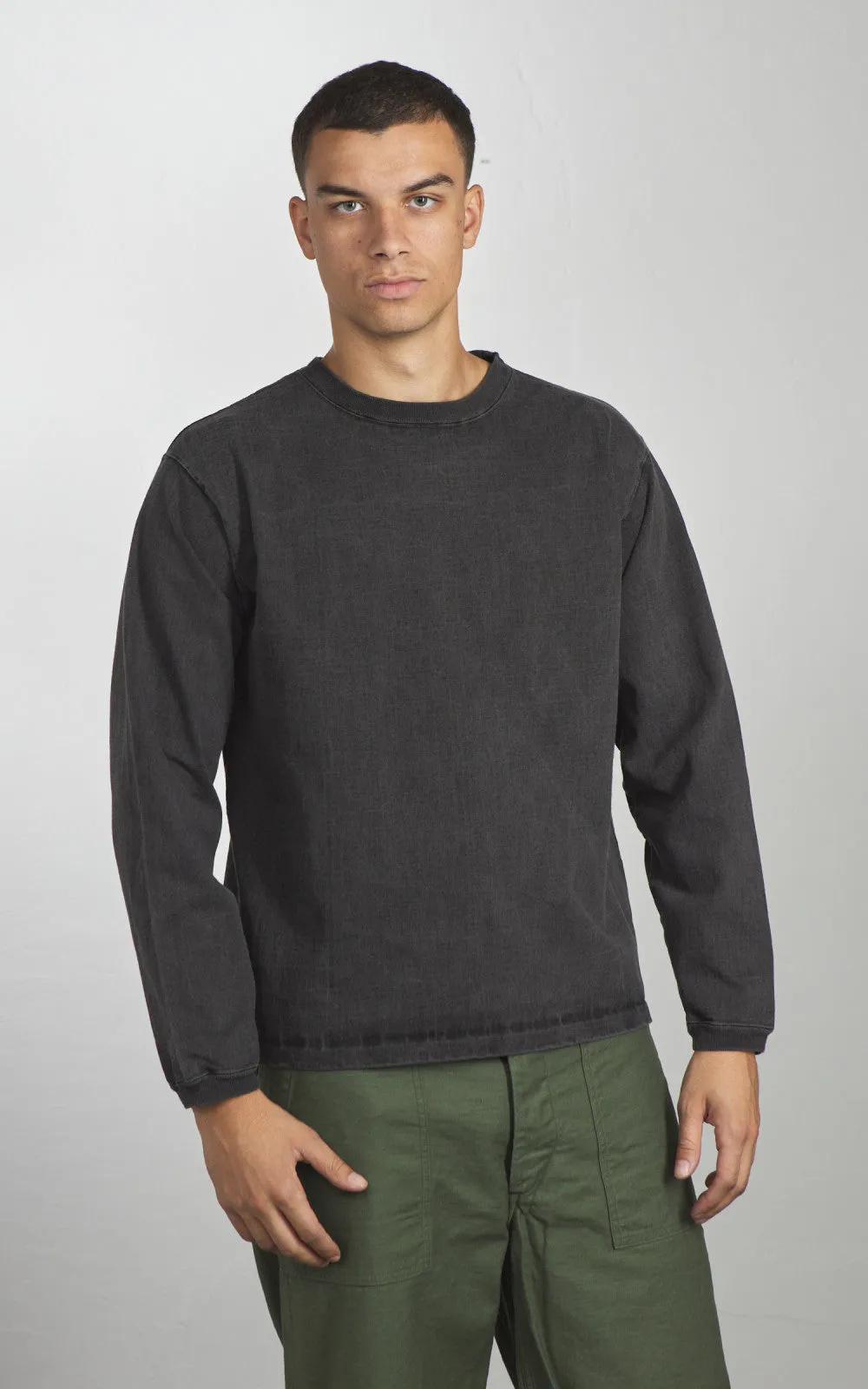 Good On Heavy Jersey L/S Crew T-Shirt P-Black sold by Cultizm product image thumbnail 2