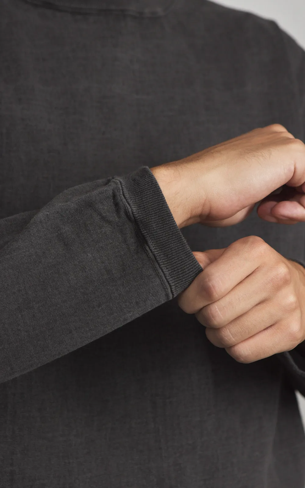 Good On Heavy Jersey L/S Crew T-Shirt P-Black sold by Cultizm product image thumbnail 5