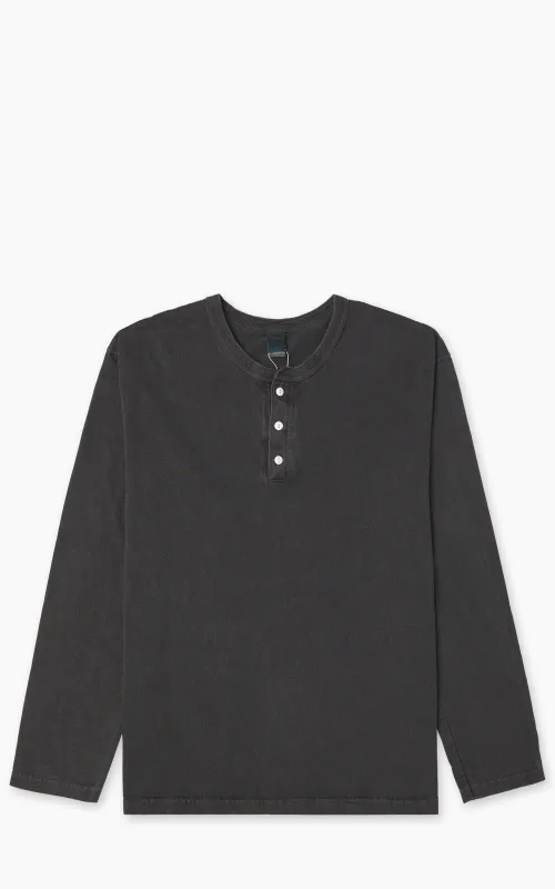 Good On L/S Henley T-Shirt P-Black sold by Cultizm