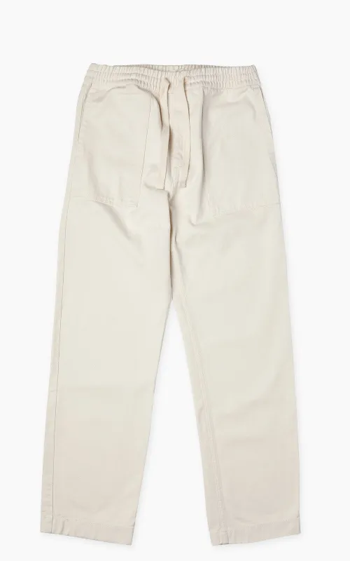 Merz b. Schwanen PANTS05 Broken Twill Drawstring Pants Nature sold by Cultizm
