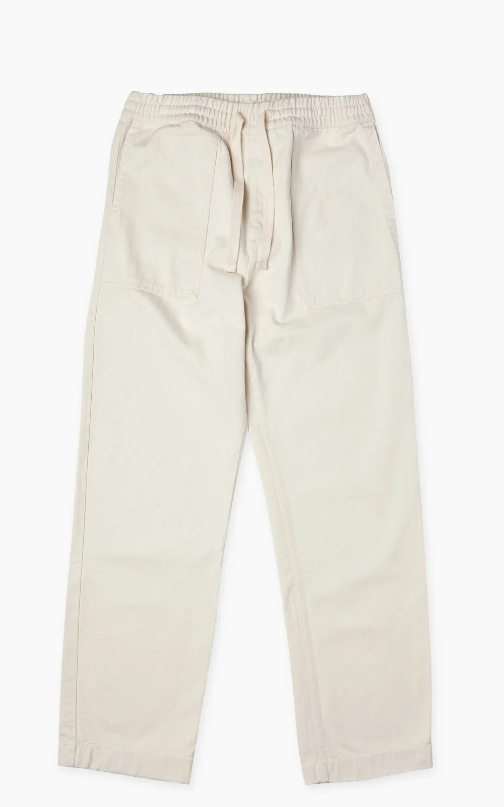 Merz b. Schwanen PANTS05 Broken Twill Drawstring Pants Nature sold by Cultizm