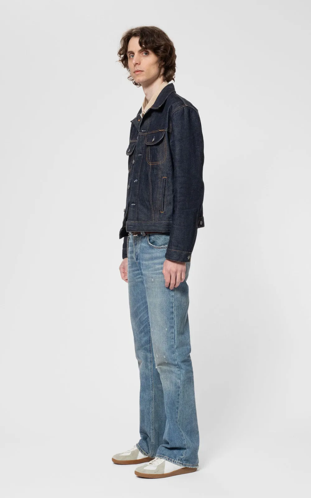 Nudie Jeans Danny Ace Selvage Denim Jacket Dry Bue sold by Cultizm product image thumbnail 5