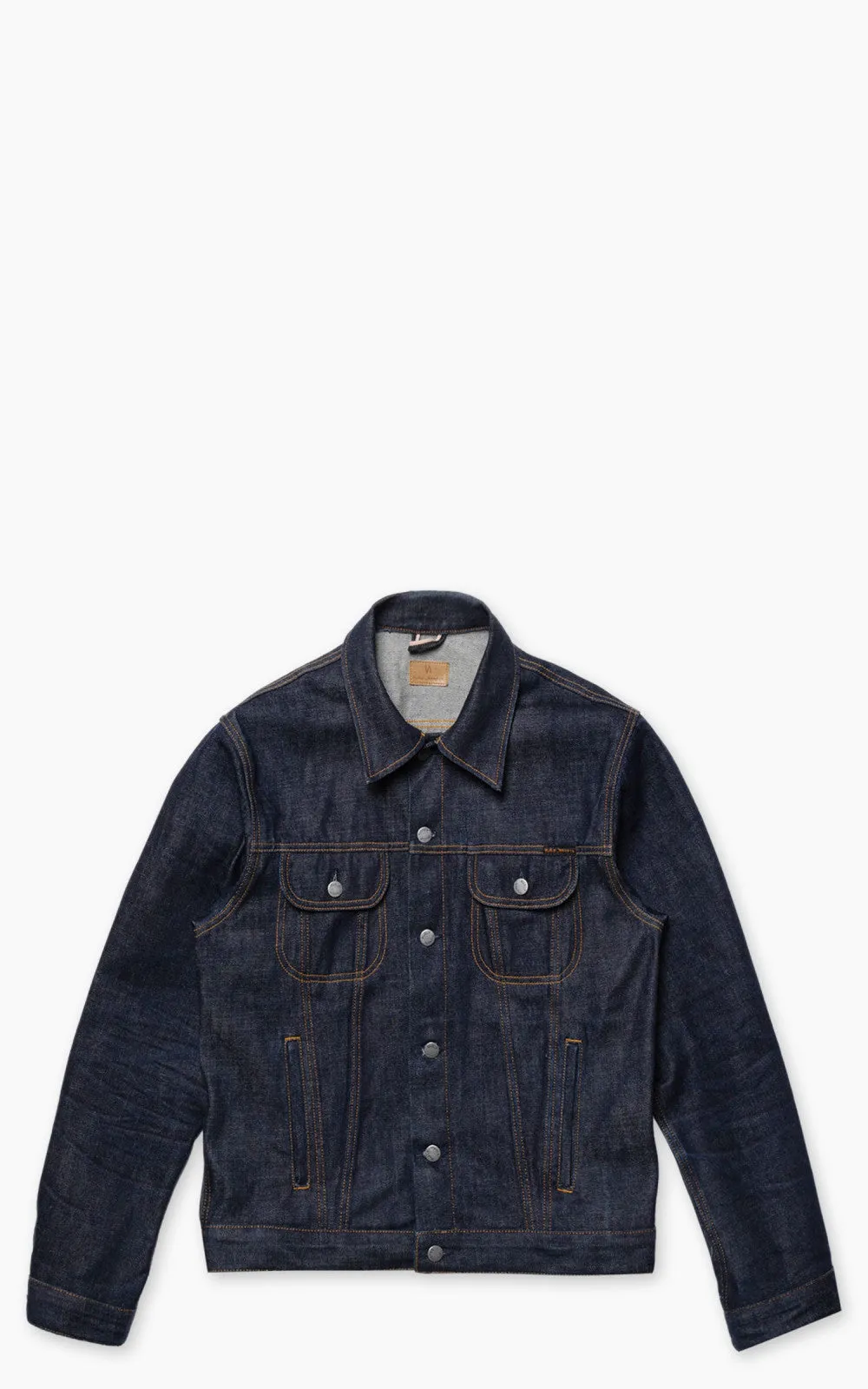 Nudie Jeans Danny Ace Selvage Denim Jacket Dry Bue sold by Cultizm