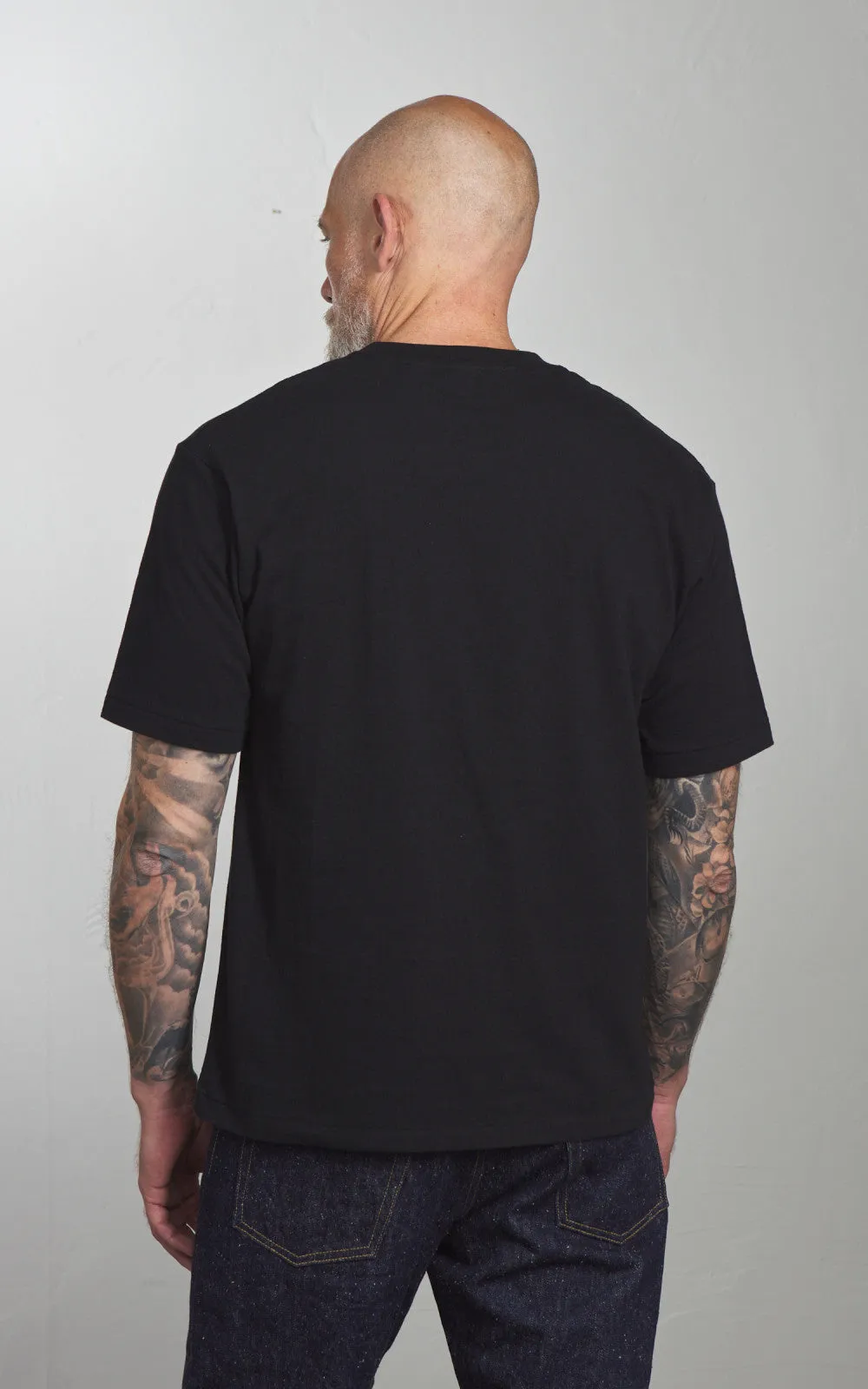 Cotton Research Club S/S Slubby T-Shirt Black sold by Cultizm product image thumbnail 5