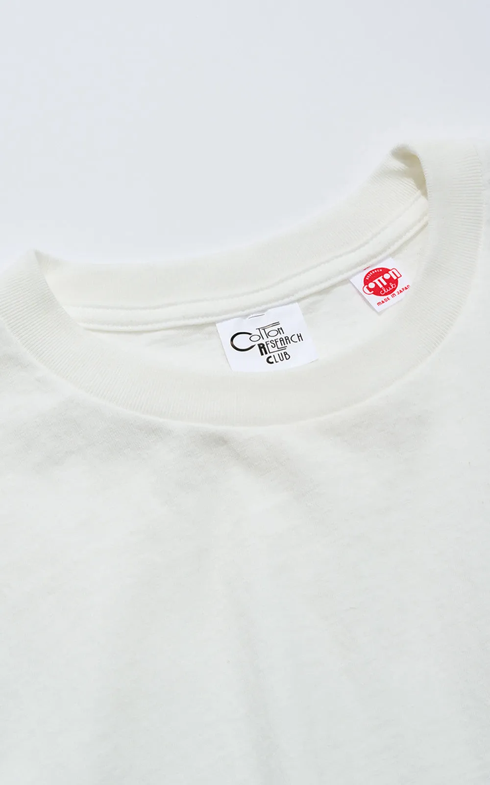 Cotton Research Club S/S Slubby T-Shirt White sold by Cultizm product image thumbnail 5