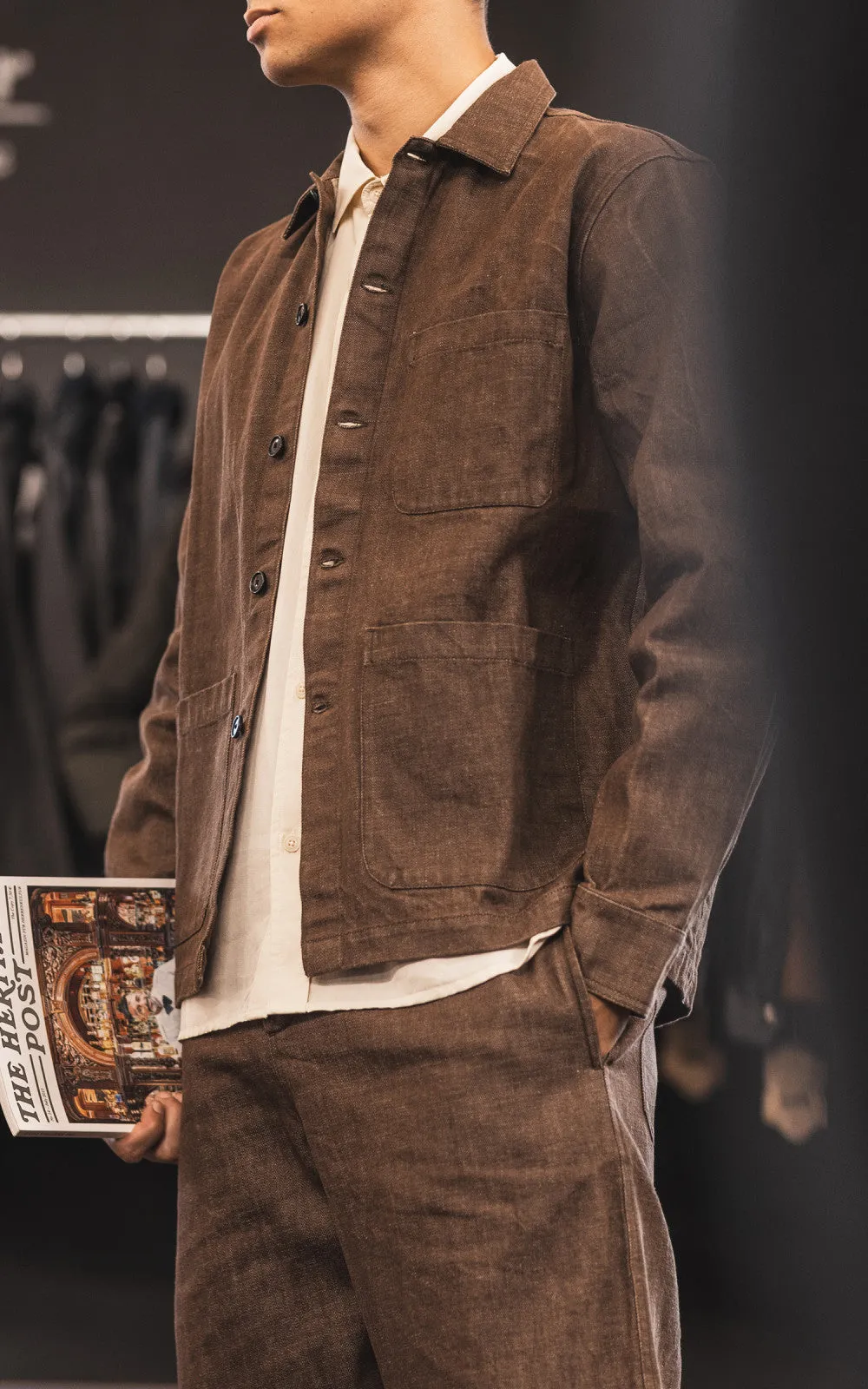 3sixteen Shop Jacket Brown Denim sold by Cultizm product image thumbnail 3