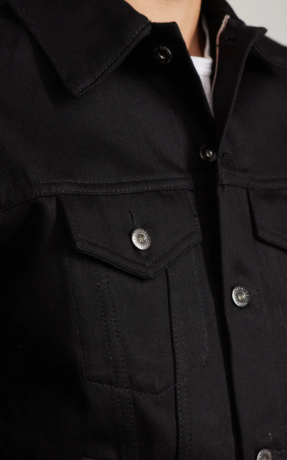 3sixteen Type 3S Denim Jacket Selvedge Double Black 14.5oz sold by Cultizm product image thumbnail 4