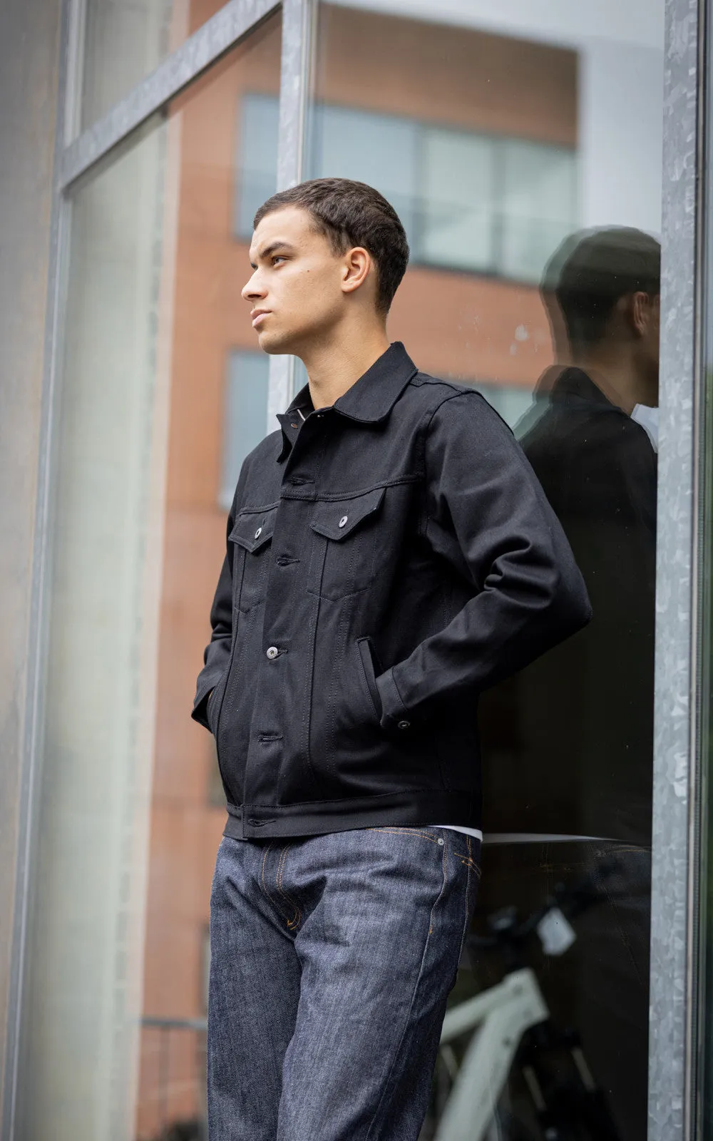 3sixteen Type 3S Denim Jacket Selvedge Double Black 14.5oz sold by Cultizm product image thumbnail 3