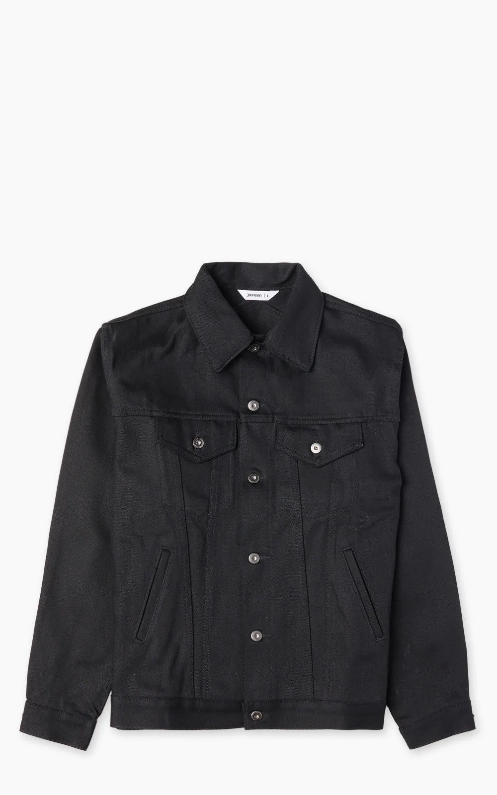 3sixteen Type 3S Denim Jacket Selvedge Double Black 14.5oz sold by Cultizm