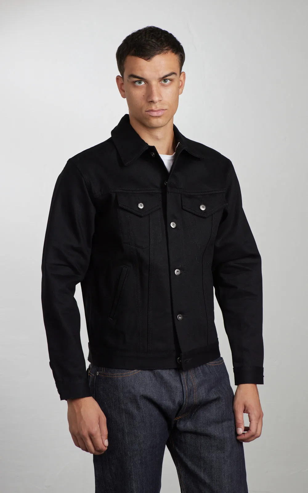3sixteen Type 3S Denim Jacket Selvedge Double Black 14.5oz sold by Cultizm product image thumbnail 2