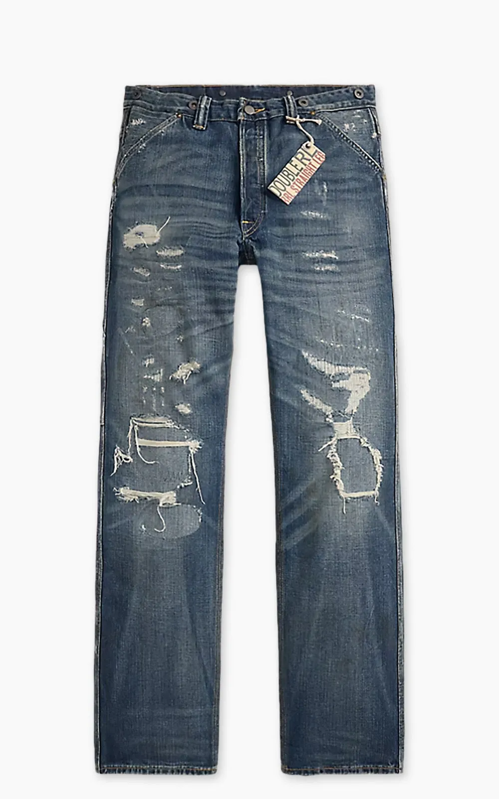 RRL Straight Fit Brayton Distressed Jean Brayton Wash sold by Cultizm