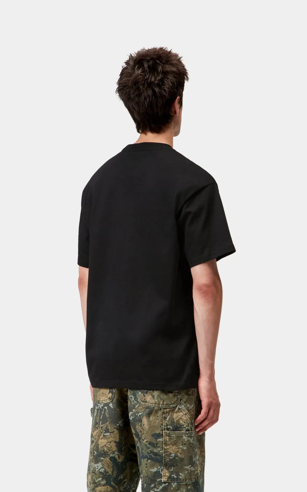 Carhartt WIP S/S Wiptopia Script T-Shirt Black/Wax sold by Cultizm product image thumbnail 5