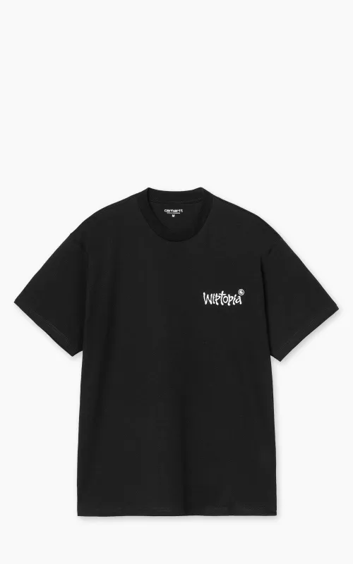 Carhartt WIP S/S Wiptopia Script T-Shirt Black/Wax sold by Cultizm