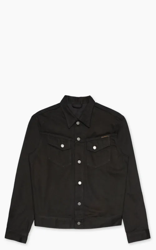 Nudie Jeans Conny Denim Jacket Dry Black Tar sold by Cultizm