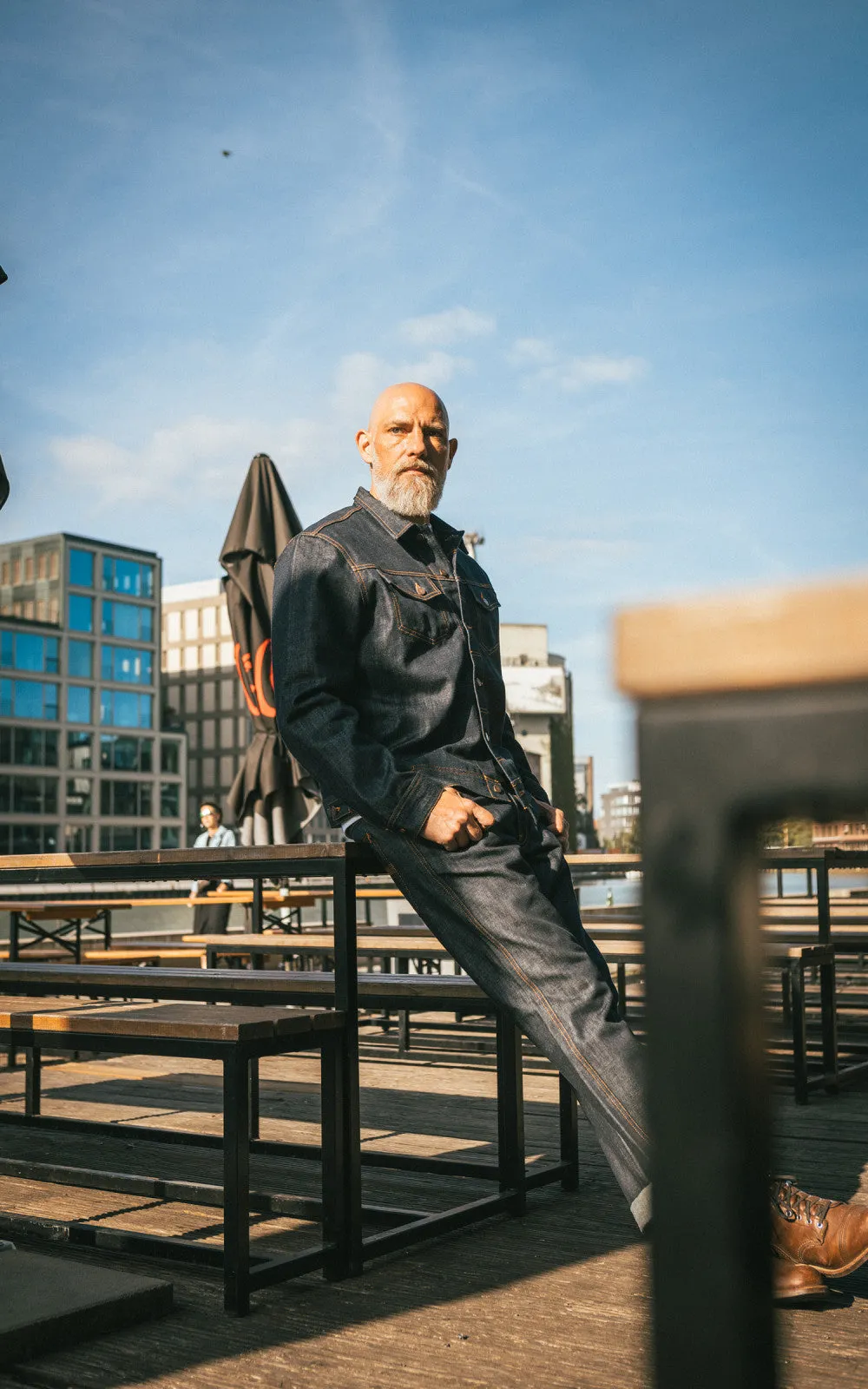 Nudie Jeans Conny Denim Jacket Dry Streaky sold by Cultizm product image thumbnail 5