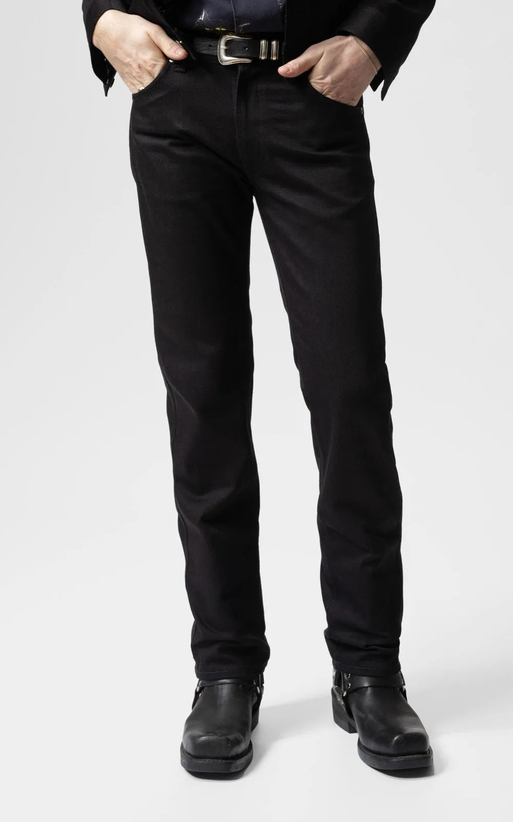 Nudie Jeans Slim Jim Dry Black Tar sold by Cultizm product image thumbnail 2