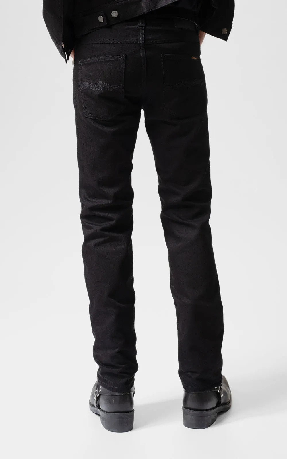 Nudie Jeans Slim Jim Dry Black Tar sold by Cultizm product image thumbnail 4