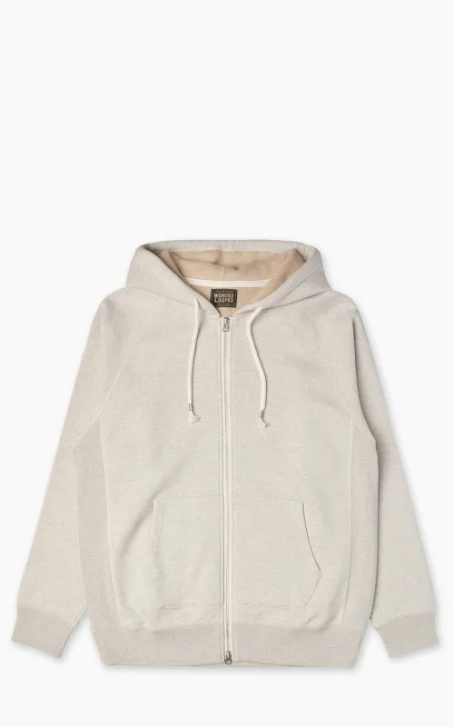 Wonder Looper Zip Hoodie Fleeced Foxfibre® Oatmeal sold by Cultizm