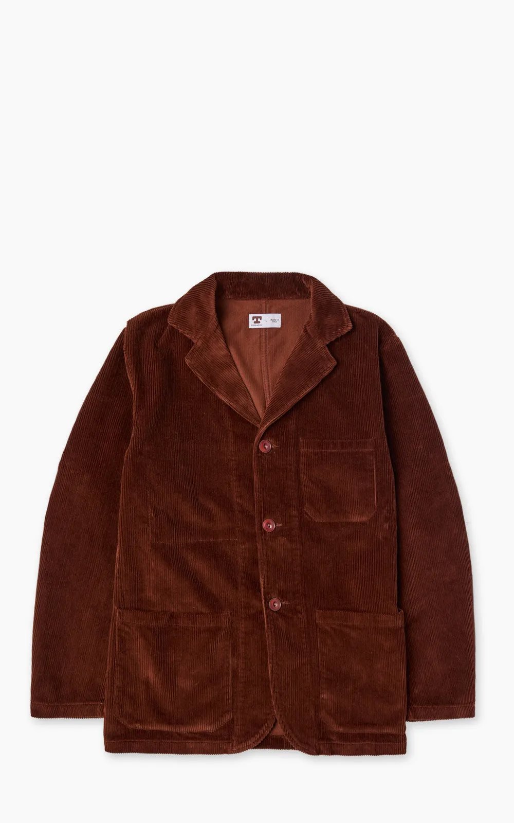 Tellason Work Blazer Kindermann Corduroy Brown sold by Cultizm