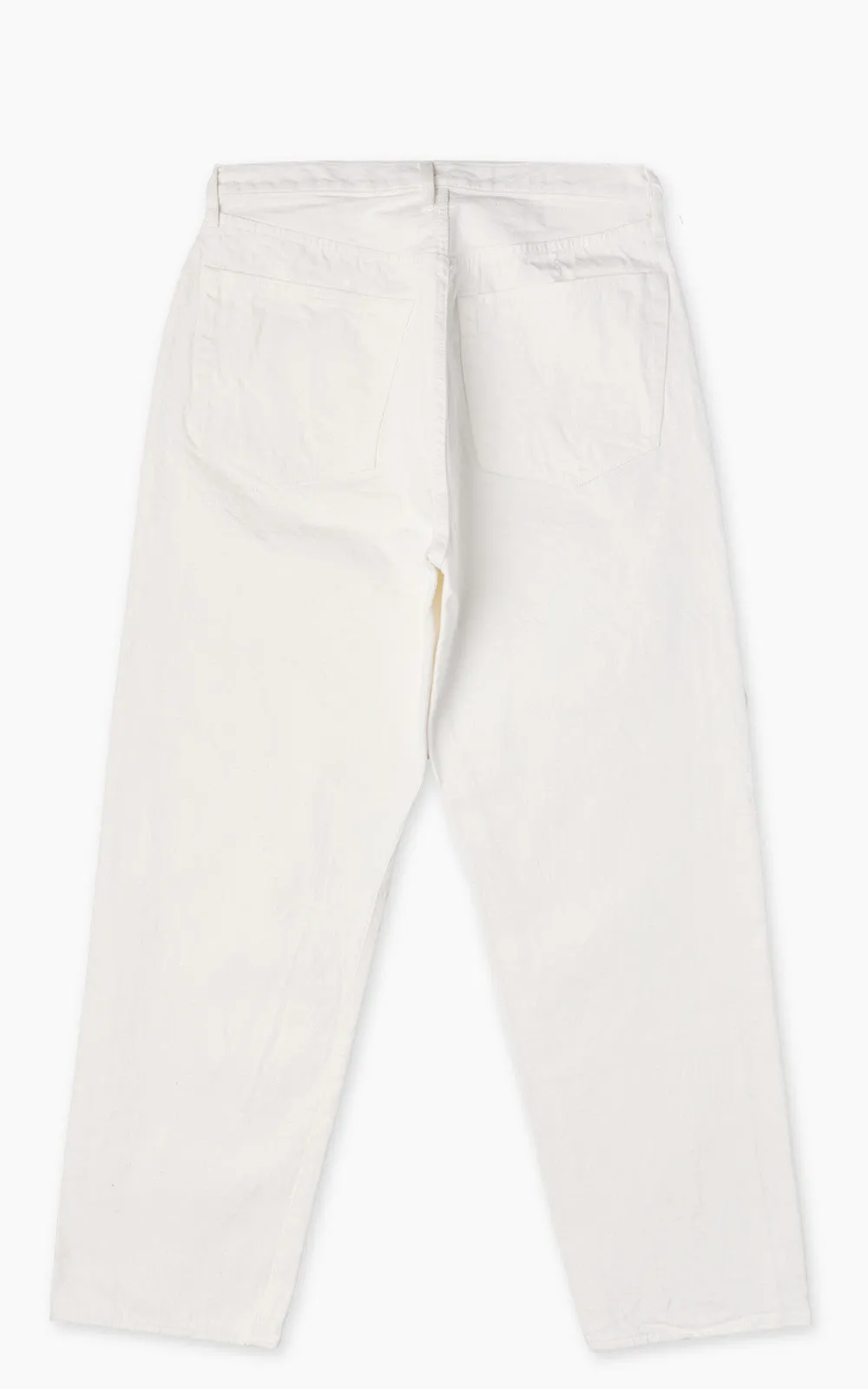 Kaptain Sunshine 5P Zipper Front Denim Pants One Wash White sold by Cultizm product image thumbnail 3