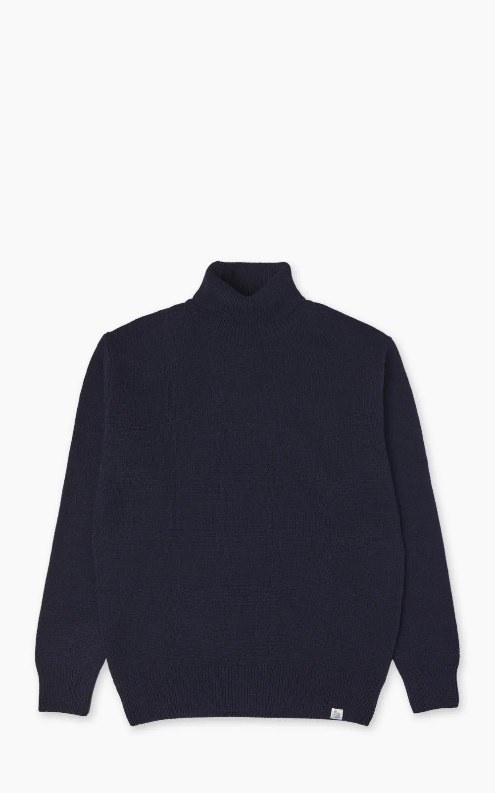 Merz b. Schwanen LOCT01 Roll Neck Pullover Wool Dark Navy sold by Cultizm
