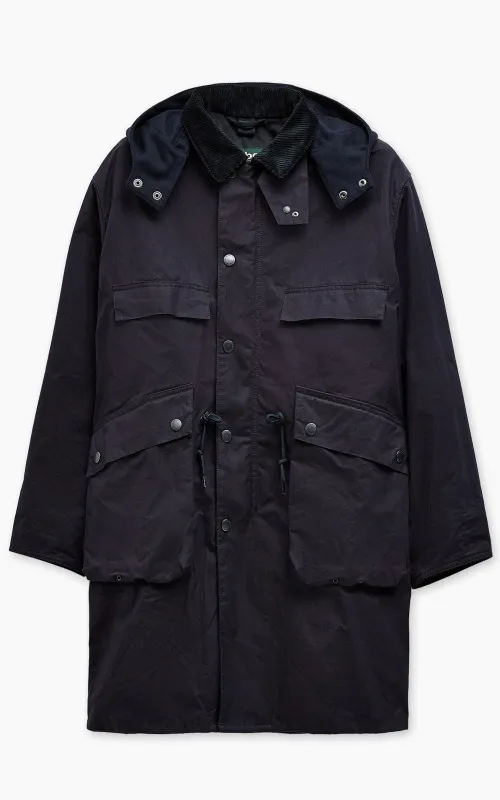 Barbour x Kaptain Sunshine Bedale Field Coat Dark Indigo sold by Cultizm
