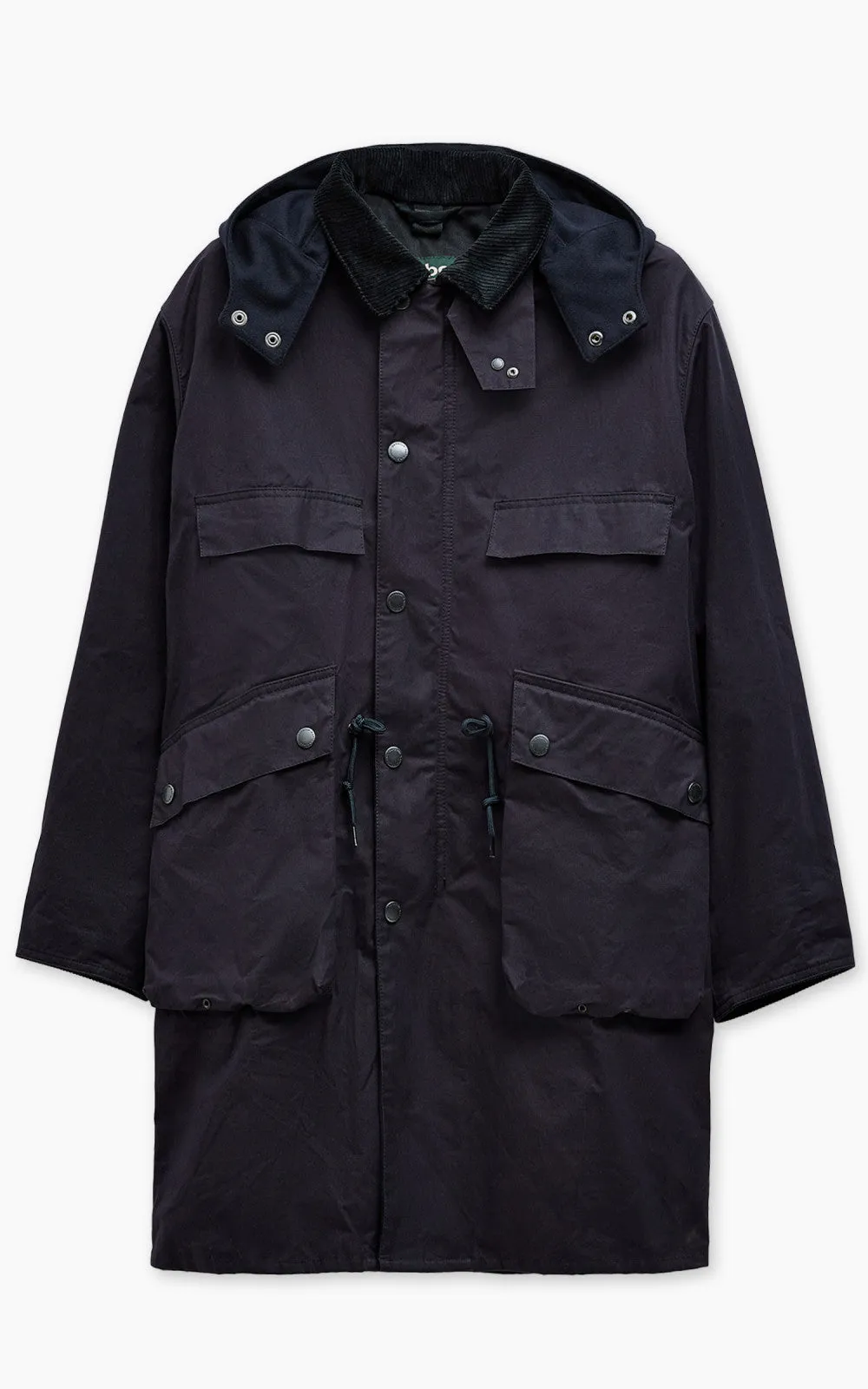Barbour x Kaptain Sunshine Bedale Field Coat Dark Indigo sold by Cultizm
