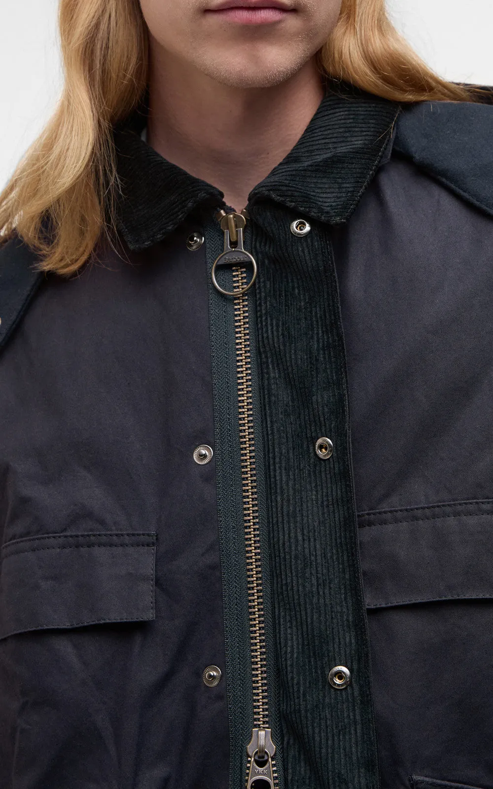 Barbour x Kaptain Sunshine Bedale Field Coat Dark Indigo sold by Cultizm product image thumbnail 5