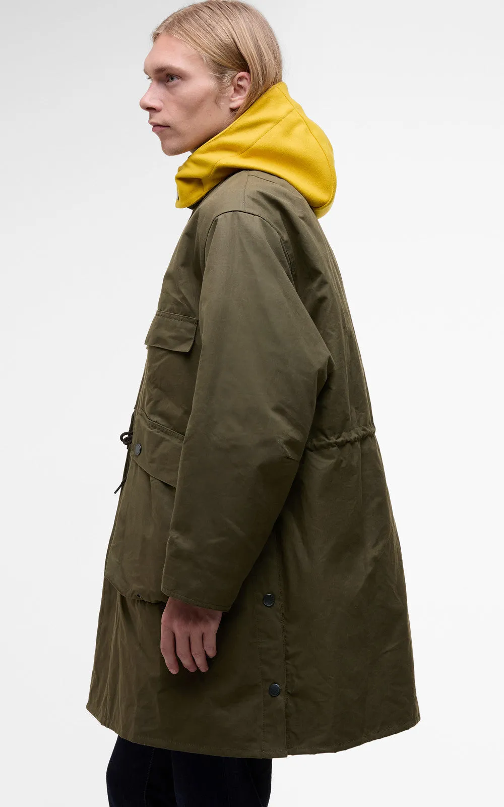 Barbour x Kaptain Sunshine Bedale Field Coat Khaki Brown sold by Cultizm product image thumbnail 3