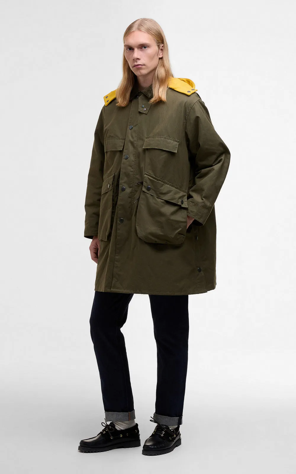 Barbour x Kaptain Sunshine Bedale Field Coat Khaki Brown sold by Cultizm product image thumbnail 5