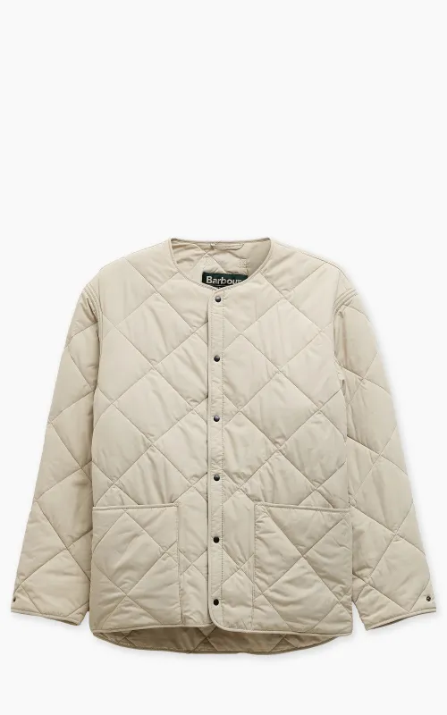 Barbour x Kaptain Sunshine Quilted Liner Clay sold by Cultizm