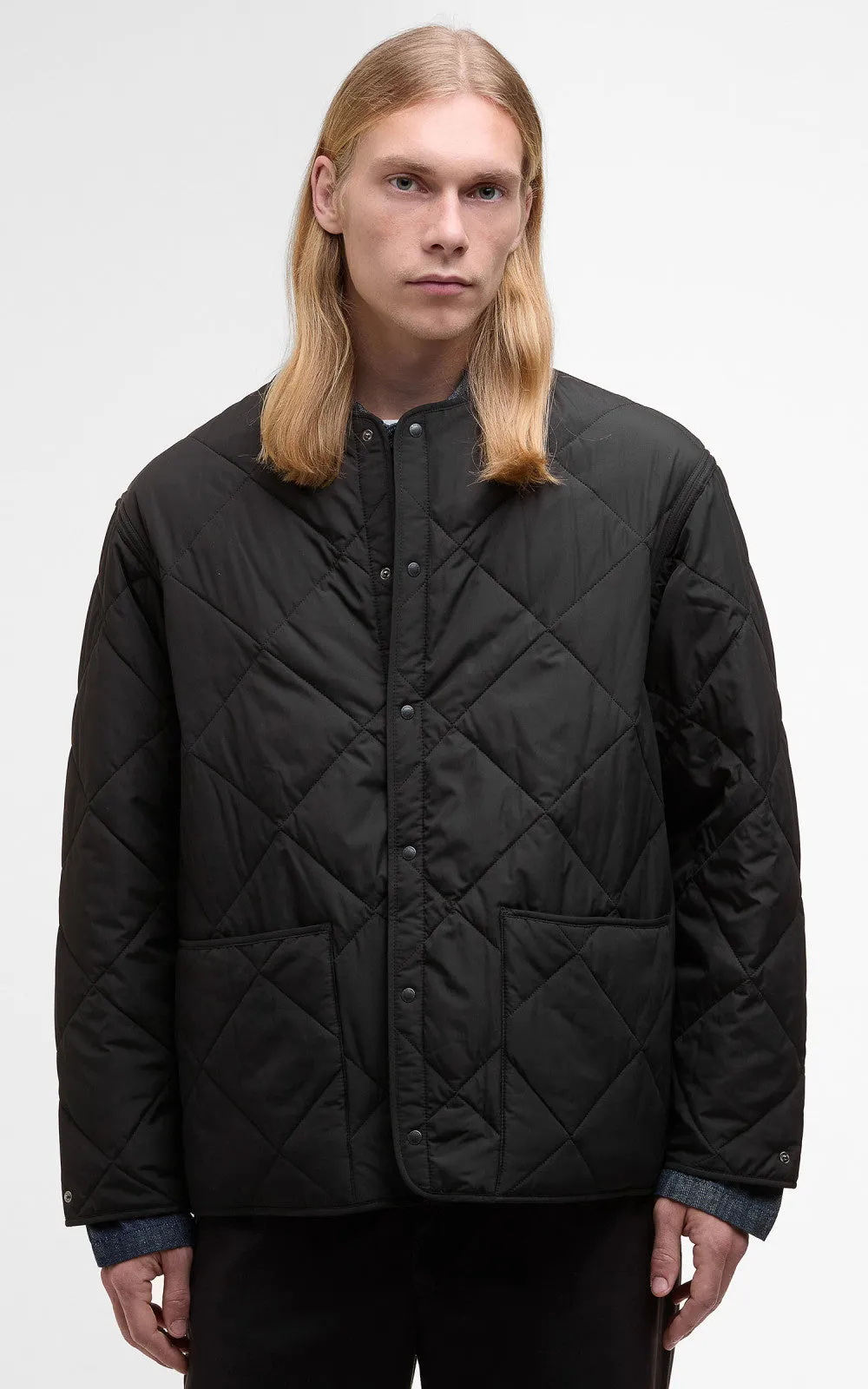 Barbour x Kaptain Sunshine Quilted Liner Black sold by Cultizm product image thumbnail 4