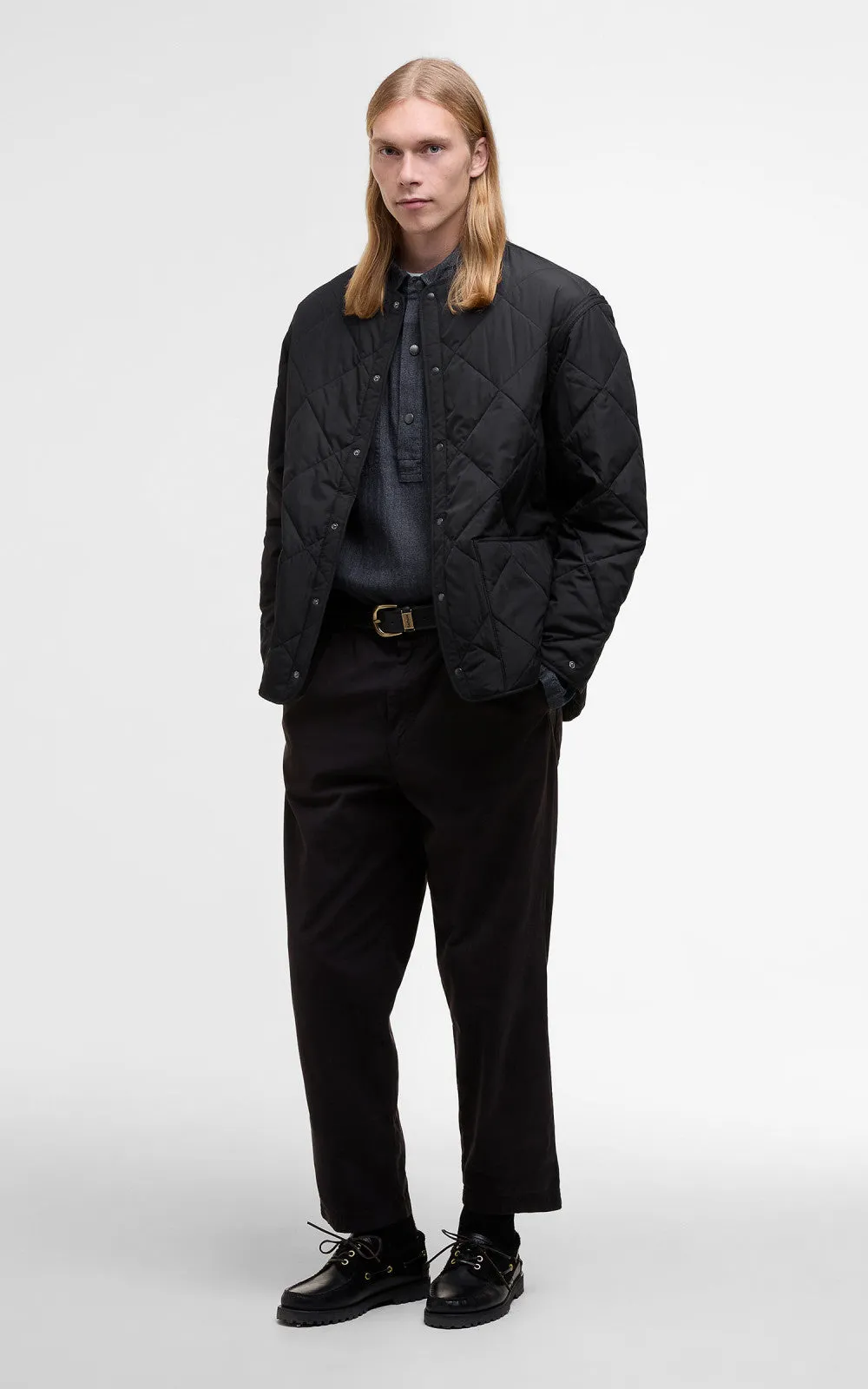 Barbour x Kaptain Sunshine Quilted Liner Black sold by Cultizm product image thumbnail 2