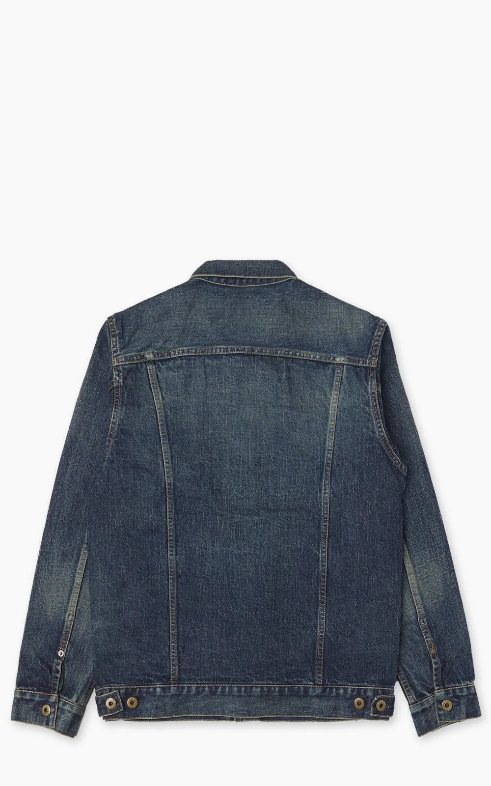 Japan Blue JBGJ1000 Type 2 Denim Jacket Dark Indigo Aging Wash 14.8oz sold by Cultizm product image thumbnail 3