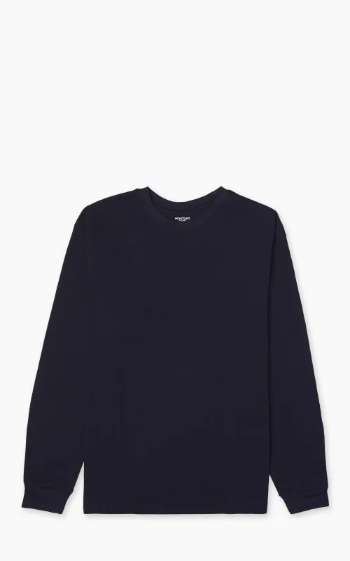 Momotaro Jeans MXTS1034 Yarn Dyed Longsleeve Tee Indigo 6.6oz sold by Cultizm