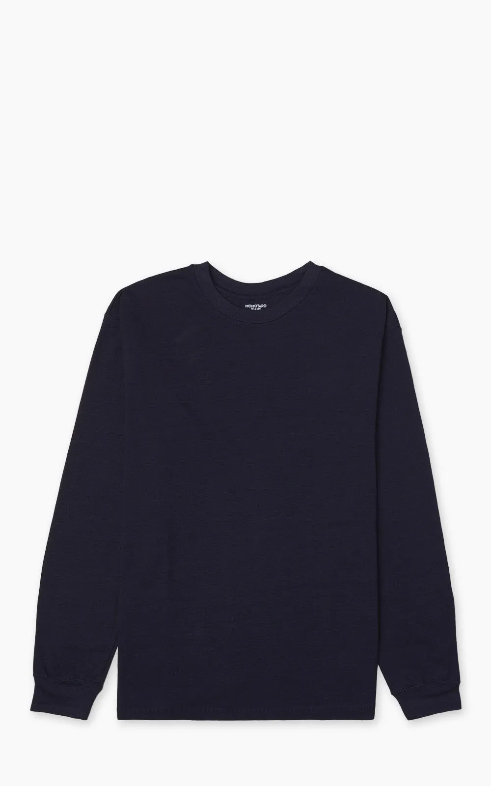 Momotaro Jeans MXTS1034 Yarn Dyed Longsleeve Tee Indigo 6.6oz sold by Cultizm