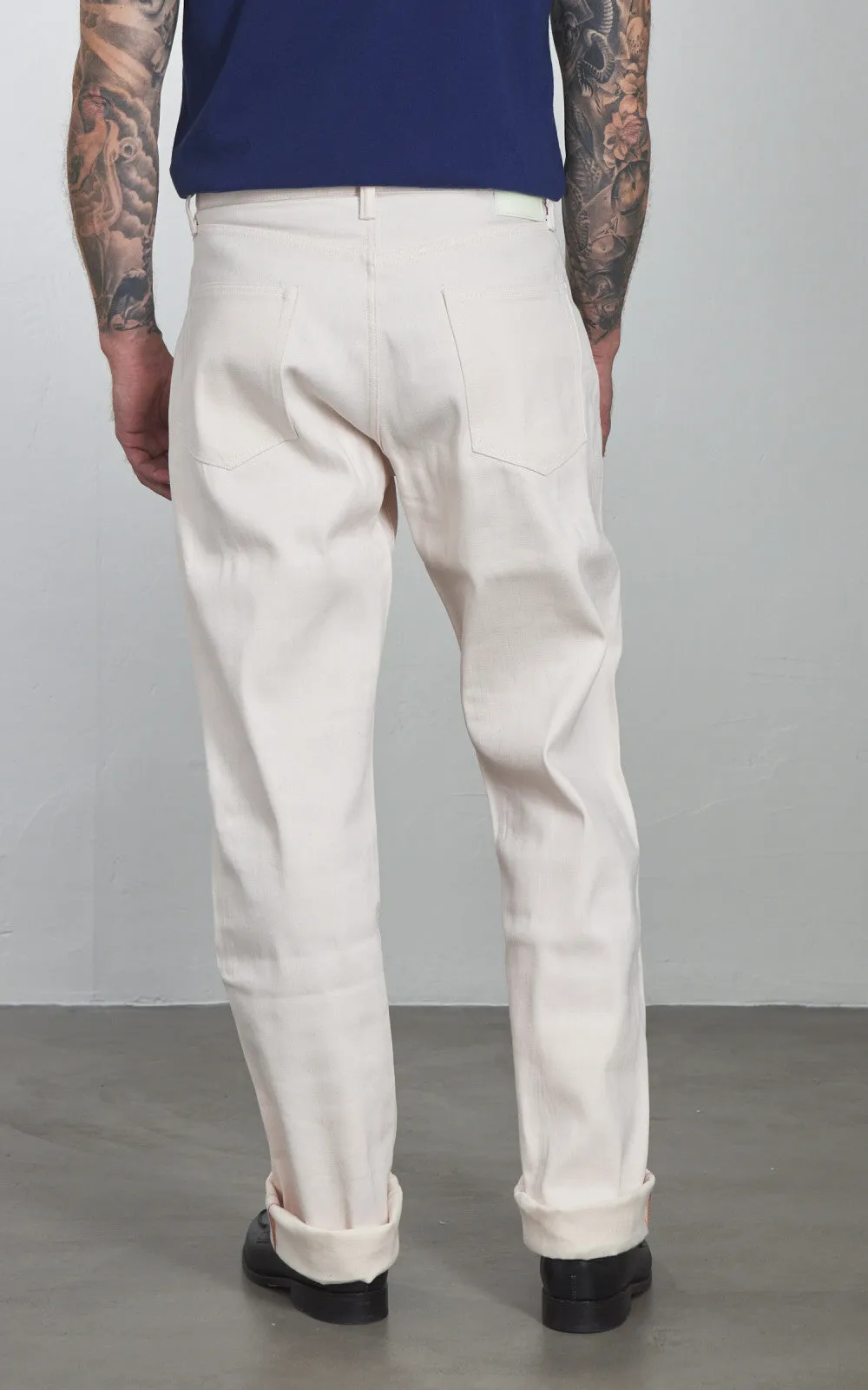 Momotaro Jeans MXJE1404 #100 Straight Denim Sakura Dyed Pink 14oz sold by Cultizm product image thumbnail 5