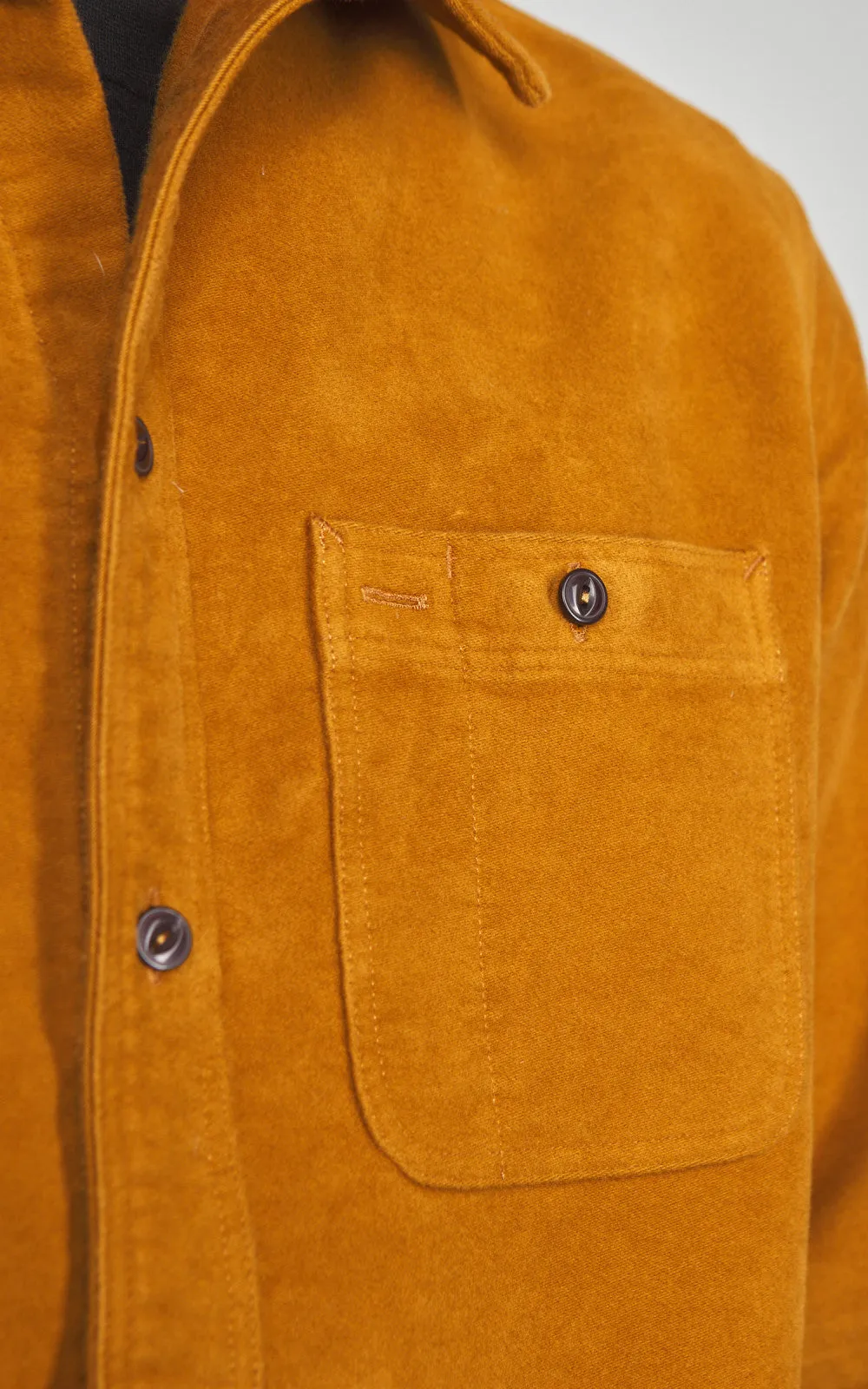 Tellason Utility Shirt Scledum Moleskin Ocher sold by Cultizm product image thumbnail 4