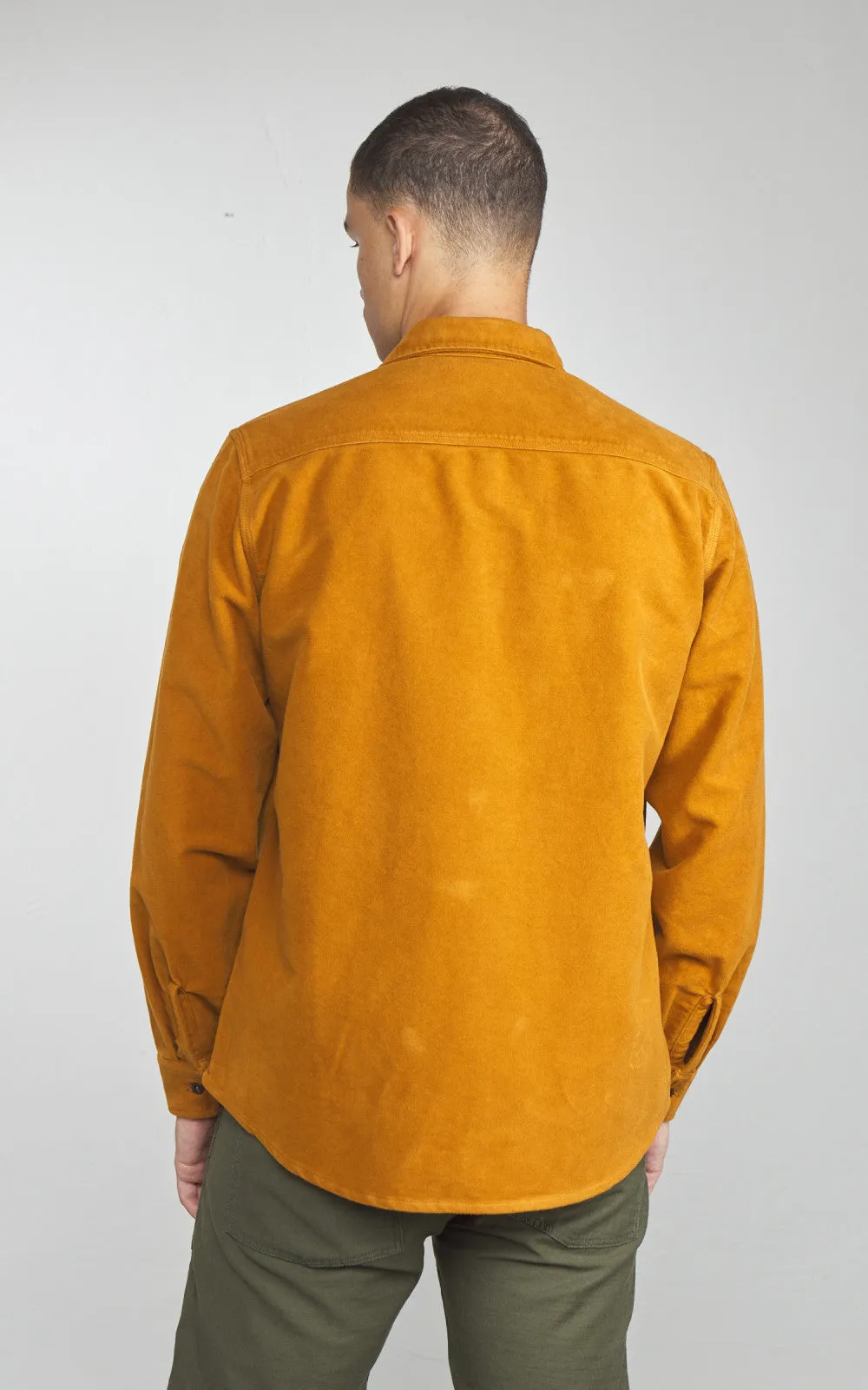 Tellason Utility Shirt Scledum Moleskin Ocher sold by Cultizm product image thumbnail 5
