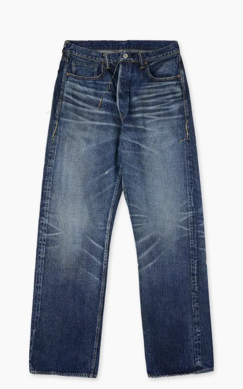 Fullcount 1353-S0105 Wide Denim "More Than Just Fear" Indigo Blue 13.7oz sold by Cultizm