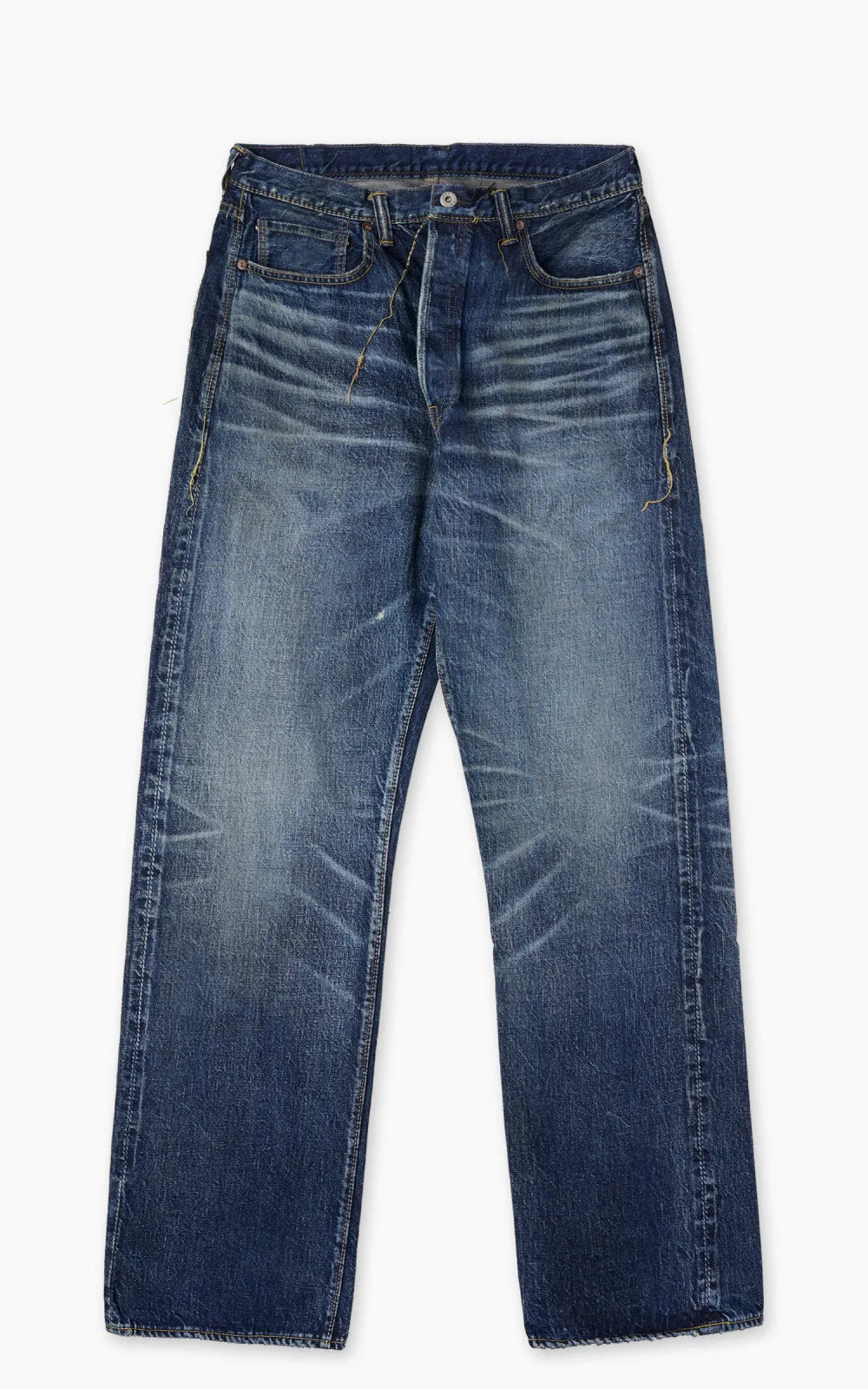 Fullcount 1353-S0105 Wide Denim "More Than Just Fear" Indigo Blue 13.7oz sold by Cultizm