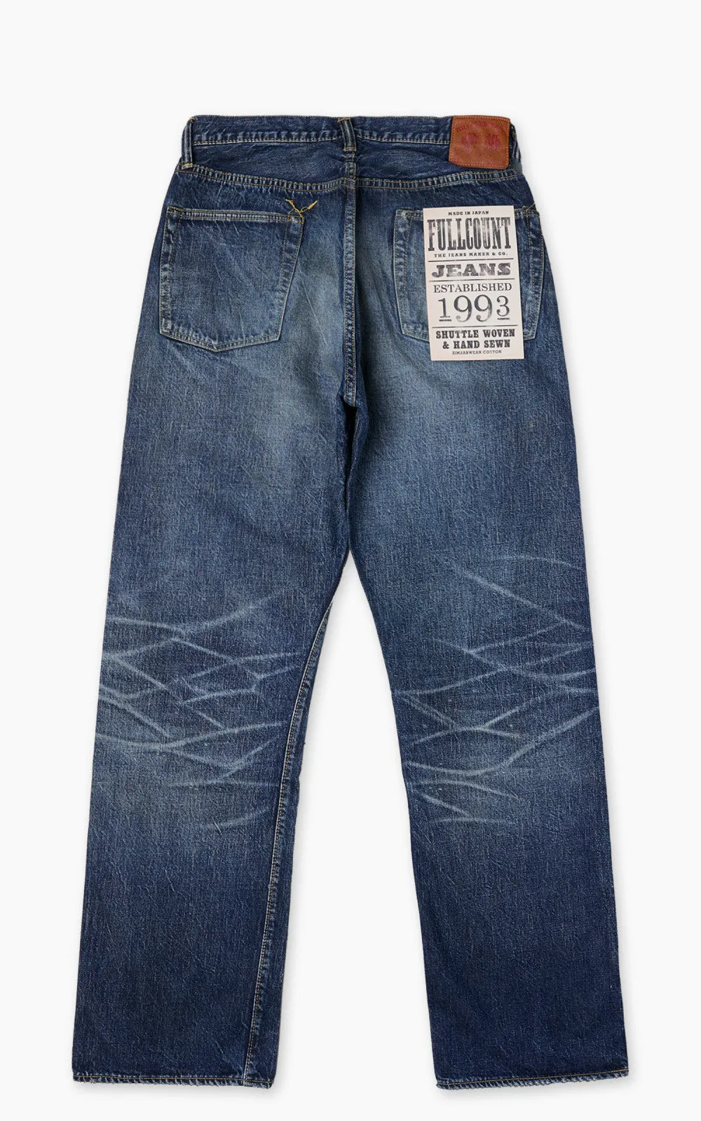 Fullcount 1353-S0105 Wide Denim "More Than Just Fear" Indigo Blue 13.7oz sold by Cultizm product image thumbnail 3