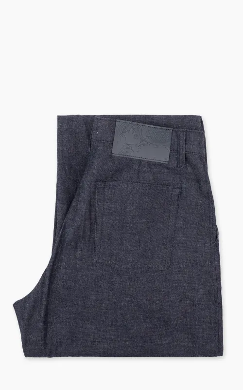 Naked & Famous Denim Pleated Trouser Rinsed Denim Indigo 10oz made by Naked & Famous Denim
