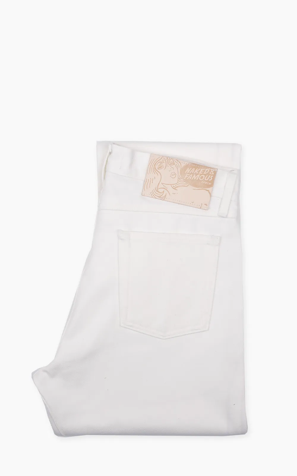 Naked & Famous Denim True Guy Iceberg Selvedge White 15oz sold by Cultizm