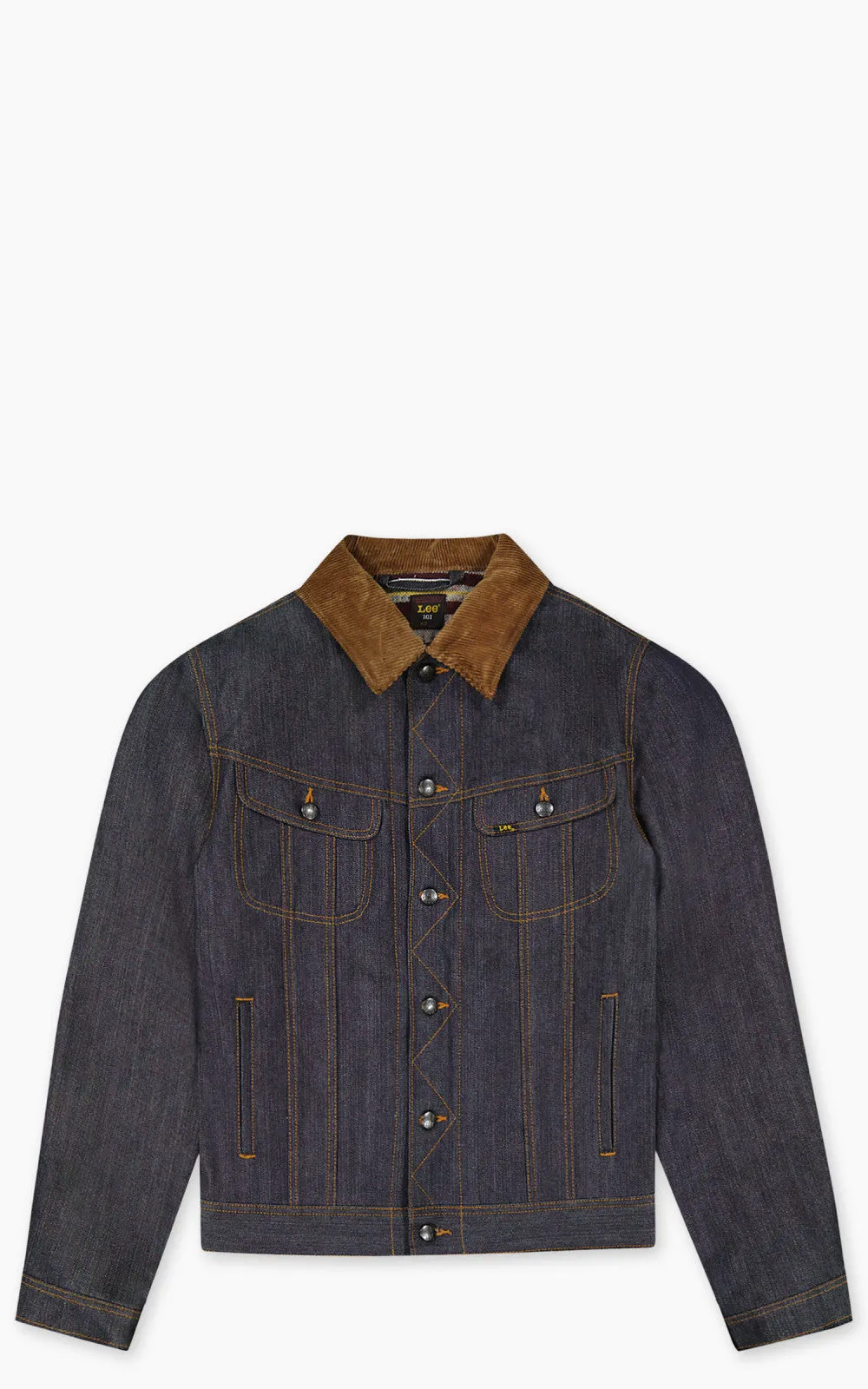 Lee 101 101 Storm Rider Jacket Blanket Lined Dry Indigo 14.75oz sold by Cultizm