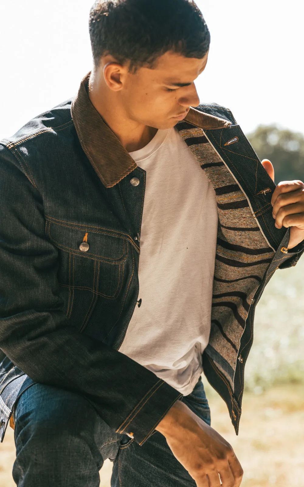 Lee 101 101 Storm Rider Jacket Blanket Lined Dry Indigo 14.75oz sold by Cultizm product image thumbnail 4