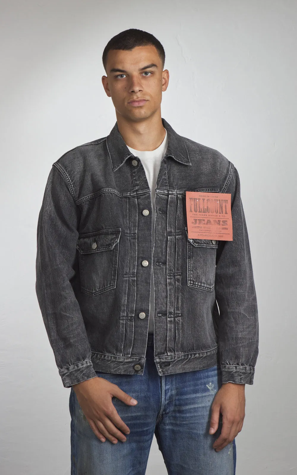 Fullcount 2102BKHW Type 2 Selvedge Denim Jacket Dartford Black sold by Cultizm product image thumbnail 2