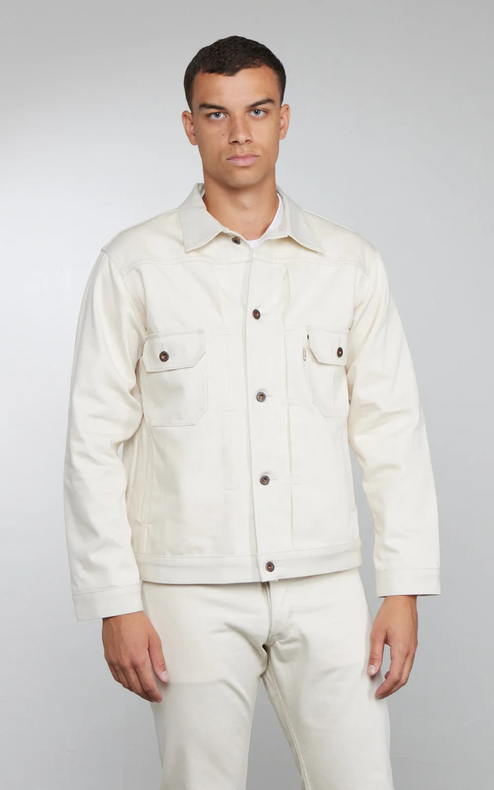 Railcar Fine Goods Type 2 Jacket Selvedge Ecru Natural 12oz sold by Cultizm product image thumbnail 2