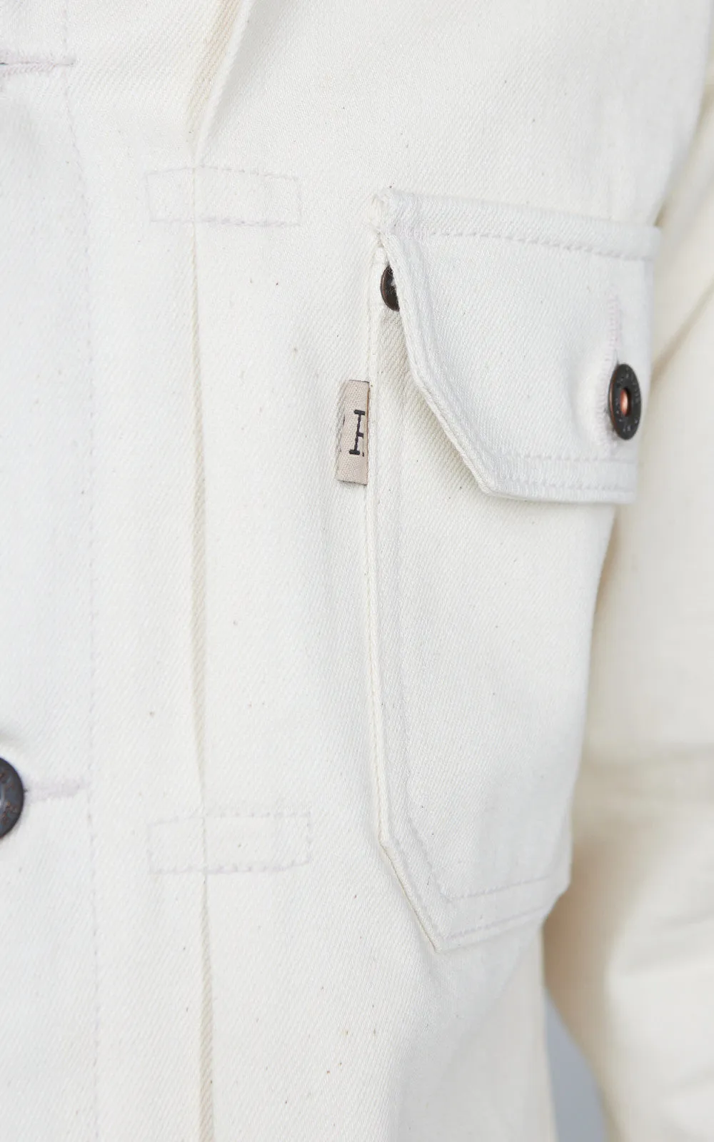 Railcar Fine Goods Type 2 Jacket Selvedge Ecru Natural 12oz sold by Cultizm product image thumbnail 5
